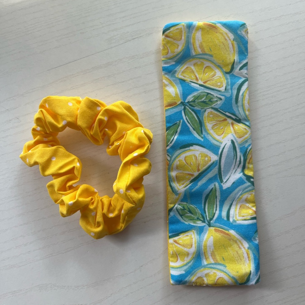 HANDMADE Bookmark + Matching Scrunchie